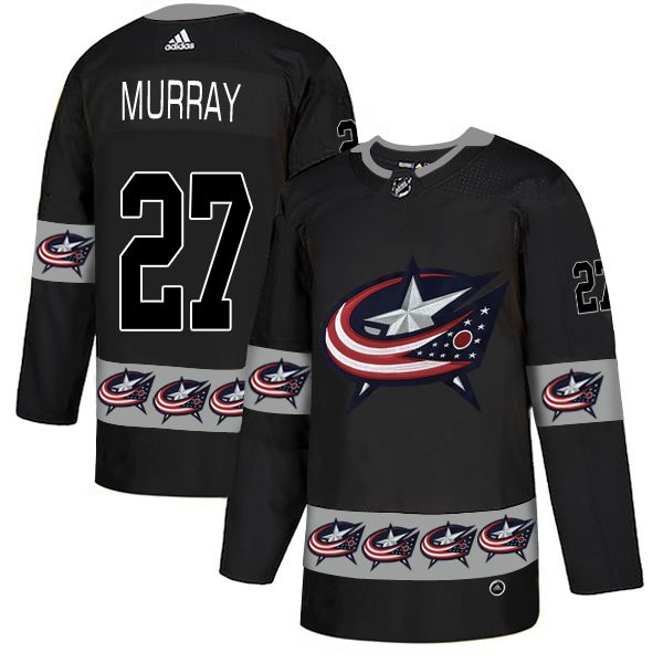 Men Columbus Blue Jackets #27 Murray Black Adidas Fashion NHL Jersey